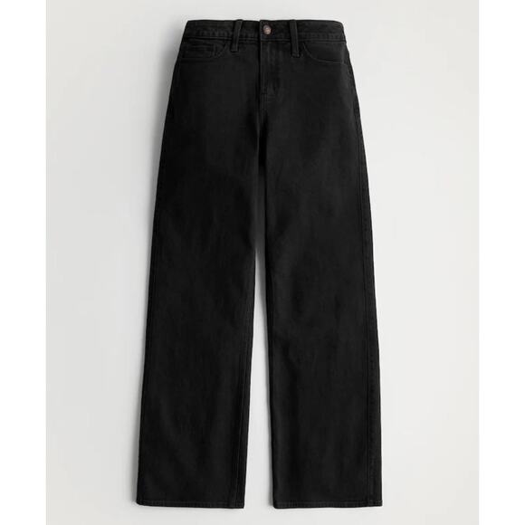 Black Wide Leg Jeans - Picture 4 of 7